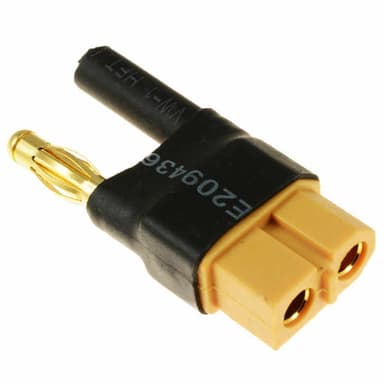 Fuse Overgang - XT60 Batteryside til 4mm Kontakt