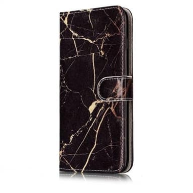 Svart Marmor Lommebok iPhone 8 Plus & 7 Plus