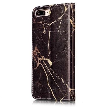 Svart Marmor Lommebok iPhone 8 Plus & 7 Plus