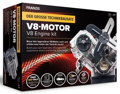 Franzis V8-motor byggesett