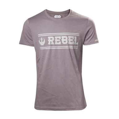 T-skjorte Star Wars Rogue One Rebel Alliance grå (L)