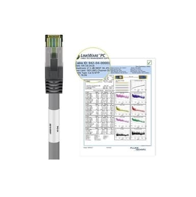 Goobay Nettverkskabel 8.1 S/FTP - 0.25m Hvit