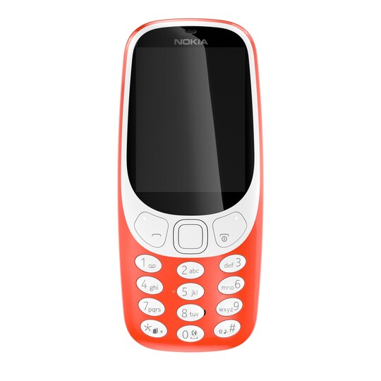 Nokia 3310 mobiltelefon (rød)