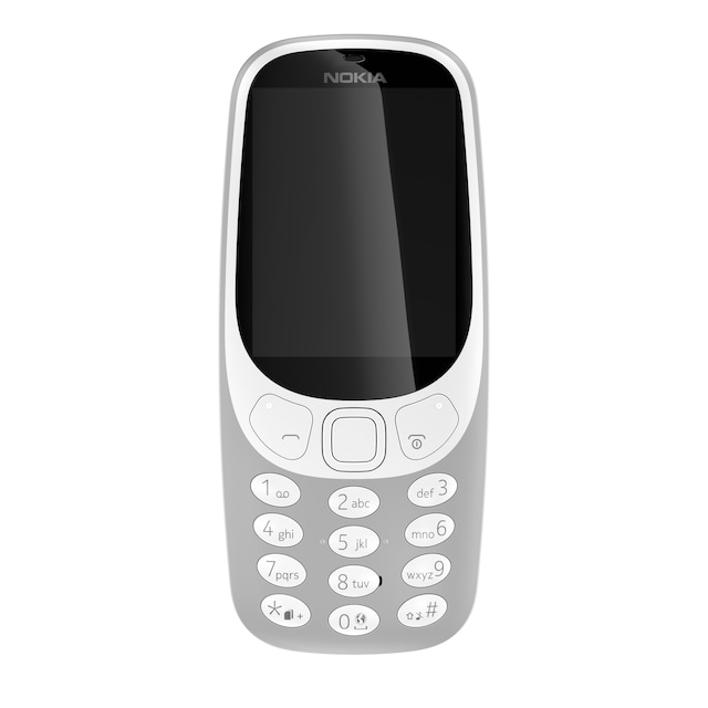 Nokia 3310 mobiltelefon (grå) - Kun 2G