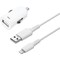 Sandstrøm USB-A billader med Lightning-kabel 1m (hvit)