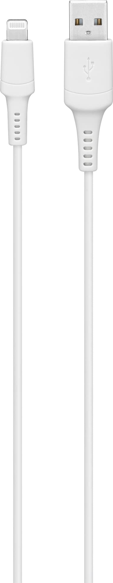 Sandstrøm USB-A billader med Lightning-kabel 1m (hvit)