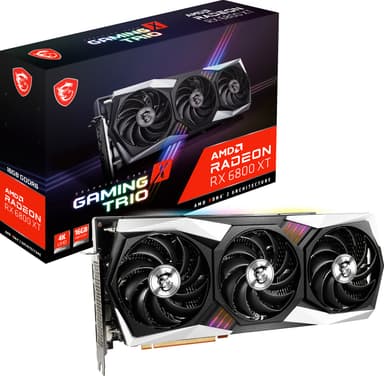 MSI Radeon RX 6800 XT GAMING X TRIO grafikkort