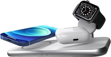 Zens 4-i-1 MagSafe, Room for MagSafe, USB-A, Apple Watch-lader