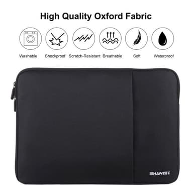 HAWEEL 15 Sleeve Futteral Laptop Svart
