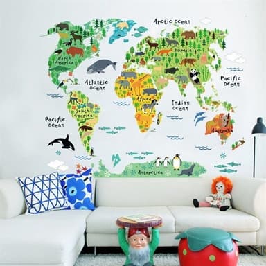 Barn veggdekorasjon / wall stickers barn - Verdenskart