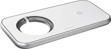 Zens 3-i-1 10 W MagSafe, Room for MagSafe og USB-A-lader (hvit)
