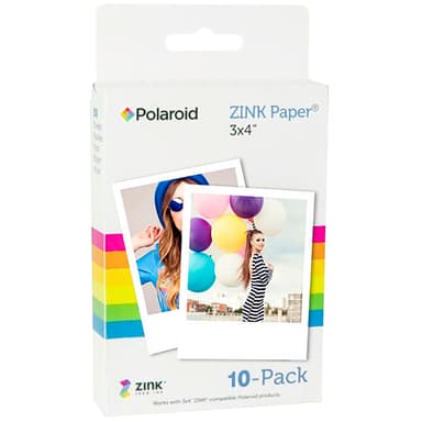 Polaroid ZINK Zero-Ink fotopapir 3" x 4" (10-pakning)