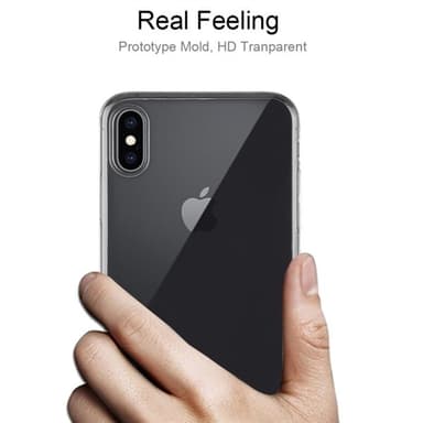 Ultratynt Bakskall / mobildeksel for  iPhone XS Max  Gjennomsiktig