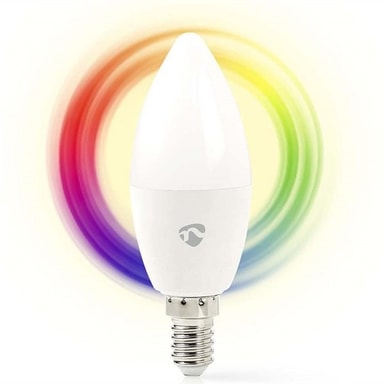 Nedis WiFi Smart LED-pære RGB E14 - Varm hvit og full farge - Elkjøp