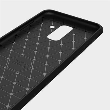 Børstet / gripevennlig Bakskall Samsung Galaxy J8 2018 Svart
