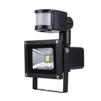 Solcelledrevet LED-Lampe Utebelysning 10W med bevegelsessensor