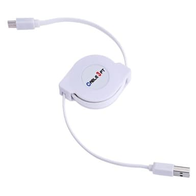 Uttrekkbar flokefri ladekabel Usb type C