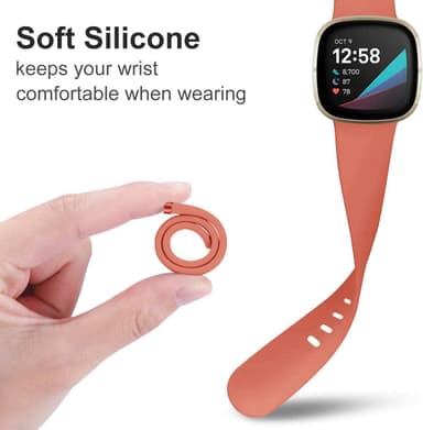 Armbånd Fitbit Sense / Versa 3 Pink (L)