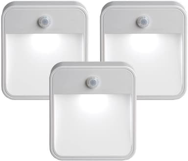 Sensorlampe, 3-pakning