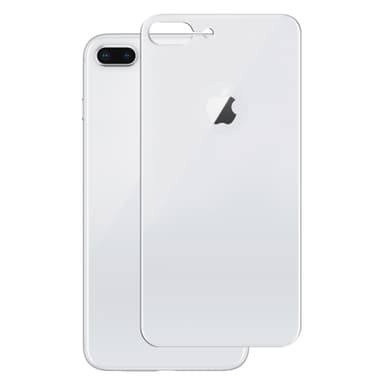 Panzer Curved Silicate Glass Back iPhone 8 Plus (sølv)