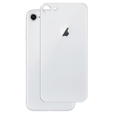 Panzer Curved Silicate skjermbeskytter Back iPhone 6/7/8/SE Gen. 2 (sølv)