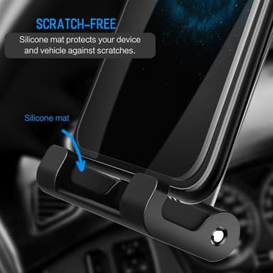 Universalholder til bilen til telefon og nettbrett 4.7-12.9 "- Svart