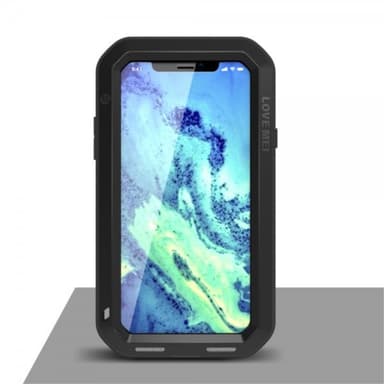 Love Mei Powerfull Case till Apple iPhone X/Xs Super GUARD Deksel Stötsäkert Svart