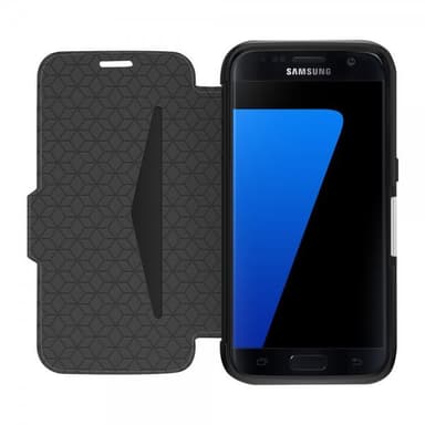 Samsung Galaxy S7 Etui Strada Series Ekte Skinn Svart