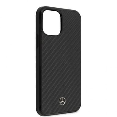 Mercedes Benz iPhone 12/iPhone 12 Pro Deksel Karbonfibertekstur Svart