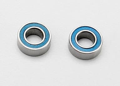 Traxxas® 7019 Ball Bearings, Blue Rubber Sealed (4x8x3mm) (2