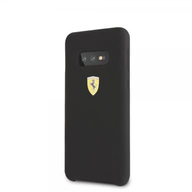 Ferrari Samsung Galaxy S10E Deksel Silikon med Logo Svart