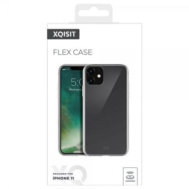 XQISIT iPhone 11 Deksel Flex Case Transparent Klar