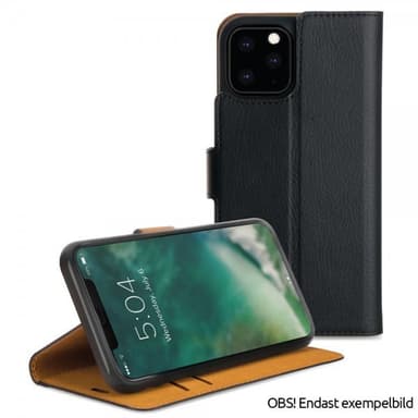 XQISIT iPhone 12 Mini Etui Slim Wallet SelecTion Svart