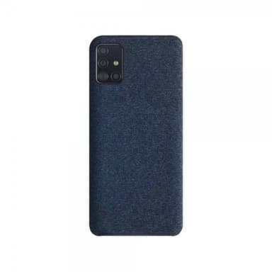 XQISIT Samsung Galaxy A51 Deksel Tekstile Case Navy Blue