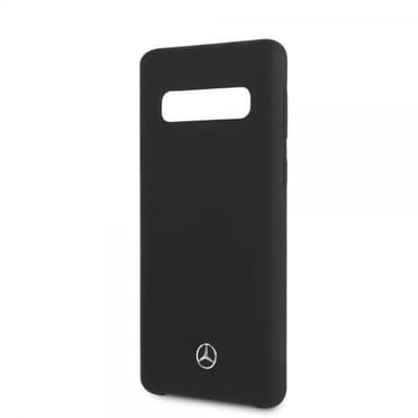 Mercedes Benz Samsung Galaxy S10 Deksel Silikon Logo Svart