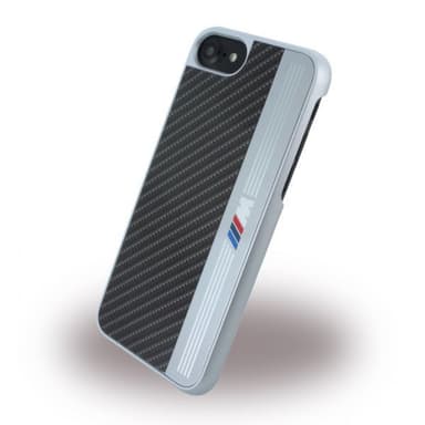 BMW AirSkin Stripe Deksel till Apple iPhone 8/7 Svart Sølv