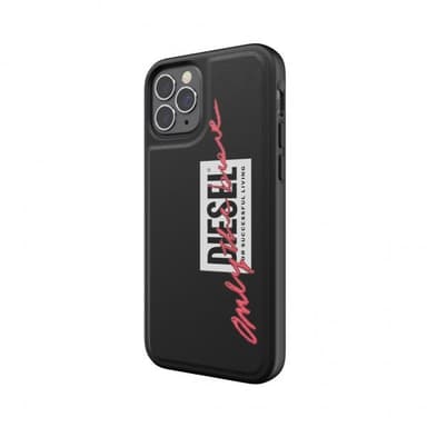 Diesel iPhone 12/iPhone 12 Pro Deksel Moulded Case Embroidery Svart Coral
