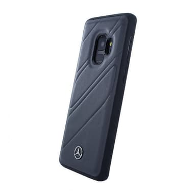 Mercedes Benz Organic I Deksel till Samsung Galaxy S9 Ekte Skinn Svart
