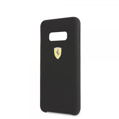 Ferrari Samsung Galaxy S10E Deksel Silikon med Logo Svart
