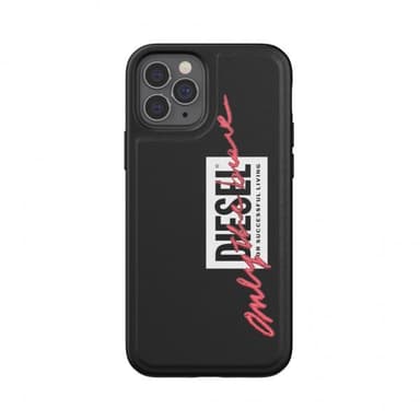 Diesel iPhone 12/iPhone 12 Pro Deksel Moulded Case Embroidery Svart Coral