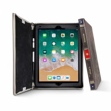 Twelve South iPad 9.7. Air 1. Air 2 Etui BookBook Ekte Skinn Stativ Brun