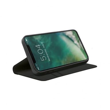 XQISIT iPhone 12 Pro Max Etui Eco Wallet SelecTion Svart