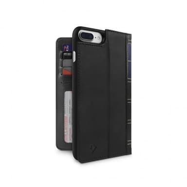 Twelve South iPhone 7/8/SE Etui BookBook Ekte Skinn Löstagbart Deksel Svart