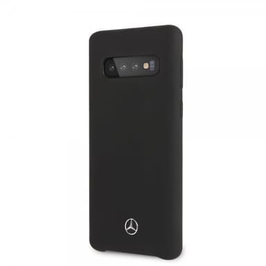 Mercedes Benz Samsung Galaxy S10 Deksel Silikon Logo Svart