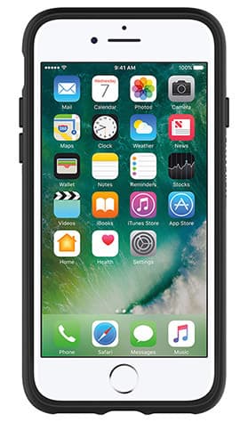 iPhone 7/8/SE 2020 Deksel Symmetry Series Svart Klar