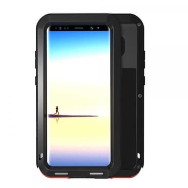 Love Mei PoweRFul Case till Samsung Galaxy Note 8 Super GUARD Deksel Stötsäkert Svart