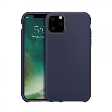 XQISIT iPhone 11 Pro Max Deksel Silikoni Midnight Blue