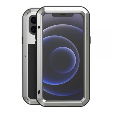 Love Mei iPhone 12 Mini Deksel Powerfull Case Sølv