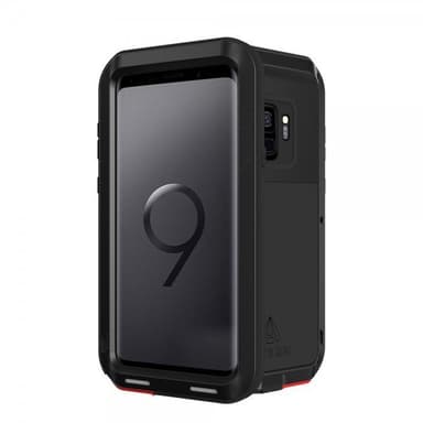 Love Mei Powerfull Case till Samsung Galaxy S9 Super GUARD Deksel Stötsäkert Svart