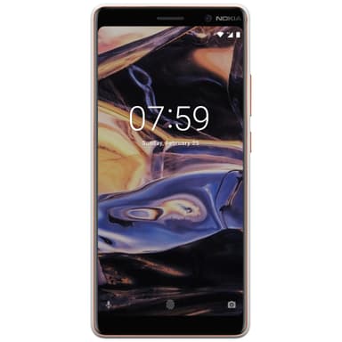 Nokia 7 Plus smarttelefon (hvit kobber)